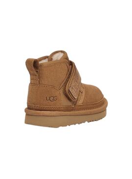 Botas UGG Neumel Snapback para crianças castanhas