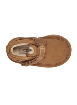 Botas UGG Neumel Snapback para crianças castanhas