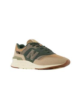 Sapatilhas New Balance 997 Verde e Bege Homem