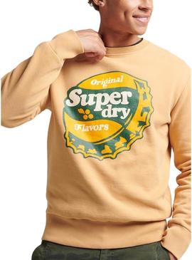 Sweat Superdry Cooper Nostalgia Homem Laranja