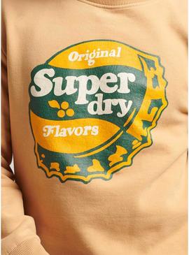 Sweat Superdry Cooper Nostalgia Homem Laranja