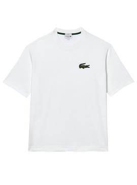 T-Shirt Lacoste Loose Fit Homem e Mulher Branco