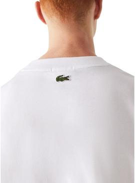 T-Shirt Lacoste Loose Fit Homem e Mulher Branco