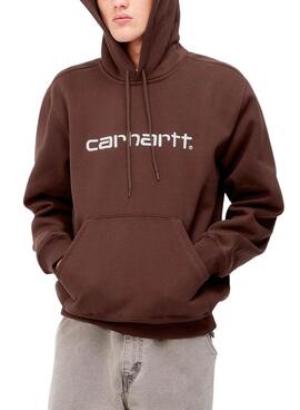 Sweat Carhartt Hooded Marrom para Homem
