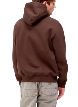 Sweat Carhartt Hooded Marrom para Homem