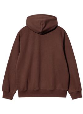 Sweat Carhartt Hooded Marrom para Homem