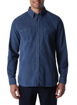 Camisa North Sails Veludo Azul para Homem