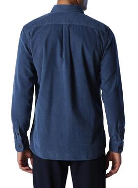 Camisa North Sails Veludo Azul para Homem