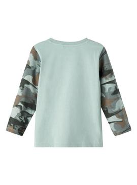 T-Shirt Name It Olan Verde Claro para Meninos