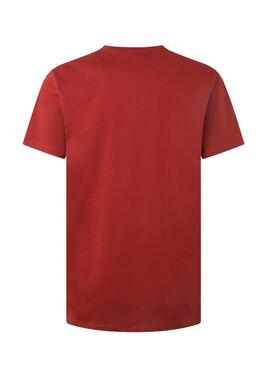 T-Shirt Pepe Jeans Eggo Vermelho para Homem