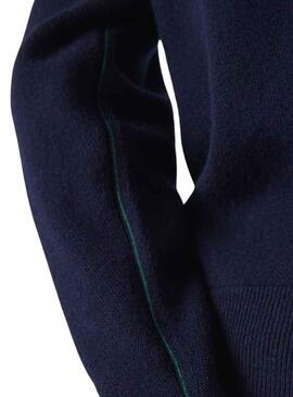 Camisola Lacoste V Neck para Mulher Azul Marinho