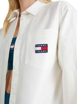 Camisa Tommy Jeans Badge Boyamigo para Mulher