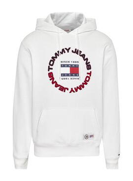 Sweat Tommy Jeans Relaxed para Homem Cinza