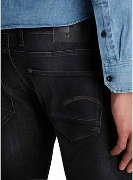 Calças Jeans G-Star Revend Preto para Homem