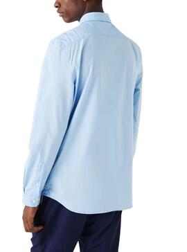 Camisa Lacoste Slim Fit para Homem Azul Claro