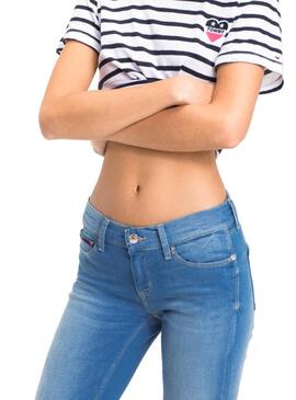 Jeans Tommy Jeans Nora Azul Mulher