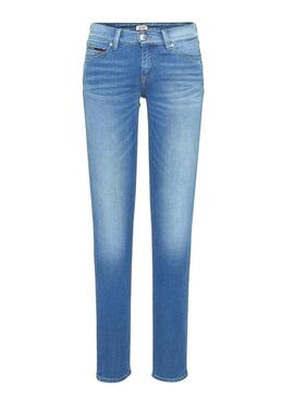 Jeans Tommy Jeans Nora Azul Mulher