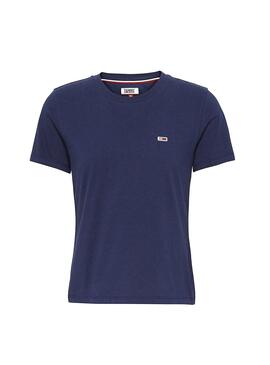 T-Shirt Tommy Jeans Classics Azul Mulher
