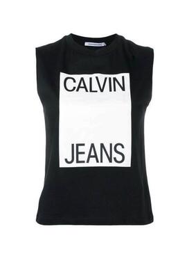 T-Shirt Calvin Klein Muscle Black mulher
