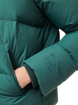 Casaca Jaqueta Lacoste Down para Mulher Verde