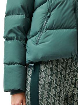 Casaca Jaqueta Lacoste Down para Mulher Verde