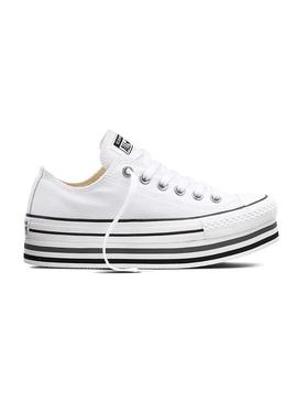 Sapatilha Converse Plataforma All Star Branco Mulh