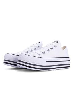 Sapatilha Converse Plataforma All Star Branco Mulh