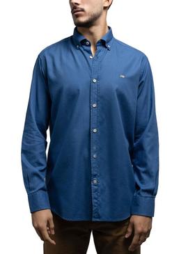 Camisa Klout Pique Ultramar para Homem Azul Marinho