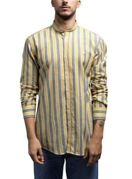 Camisa Klout Alborada Listras para Homem Amarelo