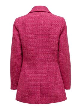 Blazer Only Corinna Tweed para Mulher Rosa
