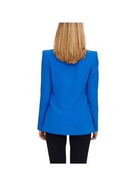 Blazer Only Gry Botones para Mulher Azul Elétrico