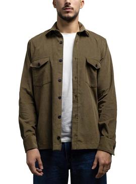 Overshirt Klout Corduroy Verde para Homem