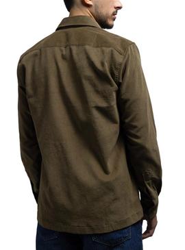 Overshirt Klout Corduroy Verde para Homem