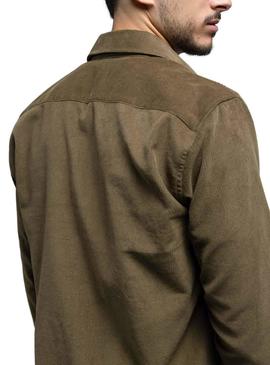 Overshirt Klout Corduroy Verde para Homem