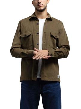 Overshirt Klout Corduroy Verde para Homem