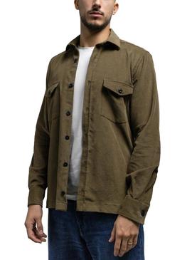 Overshirt Klout Corduroy Verde para Homem