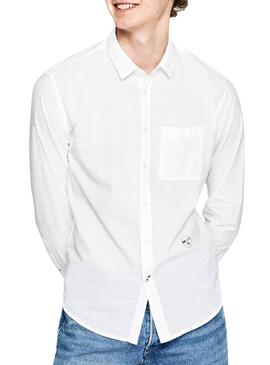 Camisa Pepe Jeans Cameron Branco Homem
