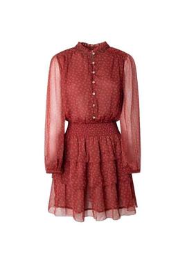 Vestido Pepe Jeans Delia Flores para Mulher Vermelho