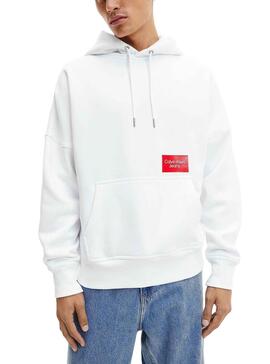 Sweat Calvin Klein Bold Logo para Homem Branco