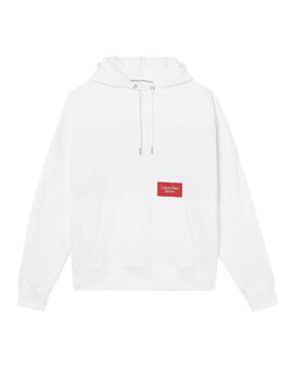 Sweat Calvin Klein Bold Logo para Homem Branco