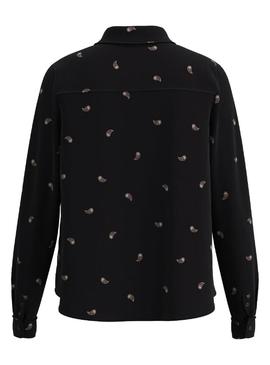Camisa Pepe Jeans Priscila Paisley Preta Mulher