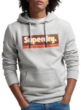 Sweat Superdry Trade Tab para Homem Cinza