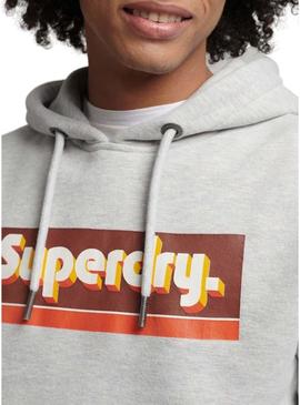 Sweat Superdry Trade Tab para Homem Cinza