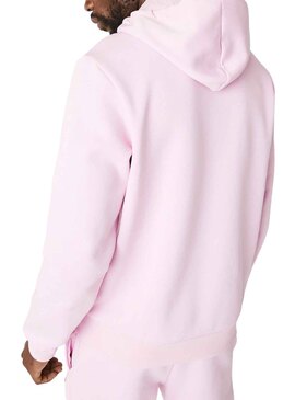 Sweat Lacoste Básica Rosa para Homem