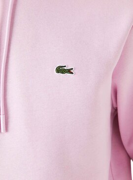 Sweat Lacoste Básica Rosa para Homem