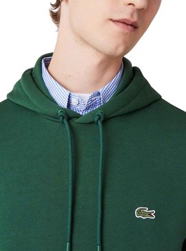 Sweat Lacoste Basic Capô Verde para Homem