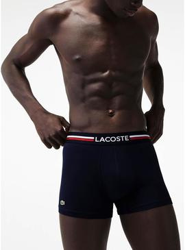 Pack 3 Cuecas Lacoste Boxer Iconic Azul Marinho