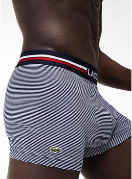 Pack 3 Cuecas Lacoste Boxer Iconic Azul Marinho