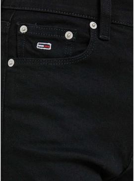 Jeans Tommy Jeans Sylvia Preto Mulher