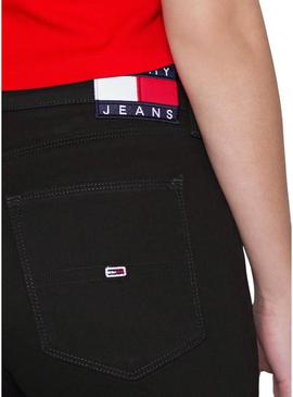 Jeans Tommy Jeans Sylvia Preto Mulher